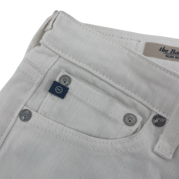 NEW AG Adriano Goldschmied The Ballard Slim Boot Jeans in White Size 26R - Picture 8 of 12